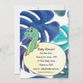 Adorable Dinosaur Baby shower Invitation (Devant)