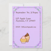 Adorable écureuil Invitation d'anniversaire (Dos)