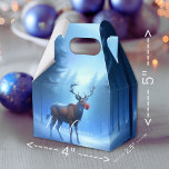 Adorable Editable Winter Wonderland Noël<br><div class="desc">Dans une nuit d'hiver fraîche et tranquille, vous tombez inopinément sur un renne. Sur le bord majestueux de la forêt, son nez brille. Vous regardez dans les yeux de l'autre pendant un bref moment avant qu'il ne s'évanouisse comme par magie dans le ciel nocturne... C'est l'histoire derrière cette illustration de...</div>