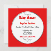 Adorable éléphant - Invitations de douches pour bé (Dos)