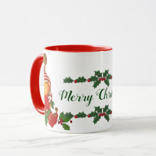 Adorable elfe de Noël Mug personnalisé