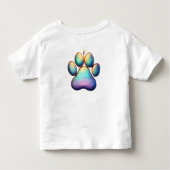 Adorable Enfants chien de jeu conception T-shirt c (Dos)