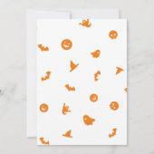Adorable Enfants Halloween Costume Fête Invitation (Dos)