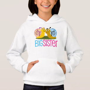 Adorable Escargot Big Soeur Sweat - shirt à capuch