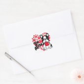 Adorable Être Mine Saint Valentin Sticker chien (Enveloppe)