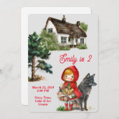 Adorable Fairytale Illustré Invitation (Devant / Derrière)