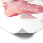 Adorable famille de lapin aquarelle | Impression m (Coin)