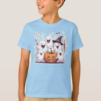 Adorable Fantômes & Enfants Citrouilles T-shirt Ha
