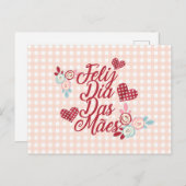 Adorable Feliz Dia Das Mães | Carte postale (Devant / Derrière)