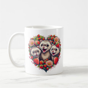 Adorable Ferret Cottage Cottage Core Mug