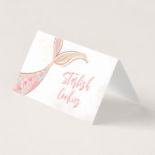 Adorable Fête de sirène Étiquettes alimentaires (Front)