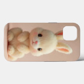 Adorable Fluffy Bunny iPhone 13 Coque (Verso (horizontal))