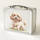 Adorable Fluffy Cockapoo Puppy Lunch Box (Dos)