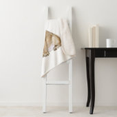 Adorable french bulldog puppy sherpa deken (In situ)