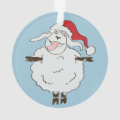 adorable FUNNY Fleece Navidad Christmas Sheep (dos)