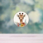 Adorable Giraffe Aux Fleurs (Neutre)