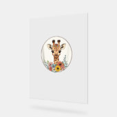 Adorable Giraffe Aux Fleurs (Angle)