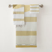 Adorable Gold Parties scintillant Coeurs Stripes-J (En situation)