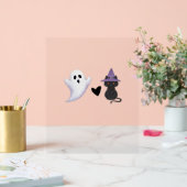 Adorable Halloween Duo Friendly Ghost et Black Ca (Mariage)