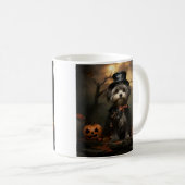 Adorable Halloween Shorkie tasse de café (Devant droit)