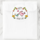 Adorable Happy Mère's Day Sticker Seal (Sac)