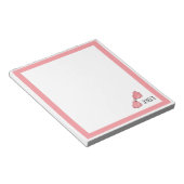 Adorable Hebrew Name Personalized Notepad Notitieblok (Schuin)