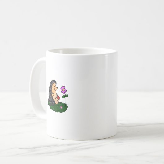 Adorable Hérisson café Mug (Devant gauche)