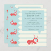 Adorable Invitation Ant (Devant / Derrière)