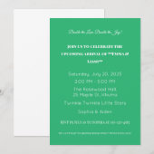 Adorable Invitation Baby shower Twin (Devant / Derrière)