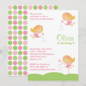 Adorable Invitations Fairy (Devant / Derrière)