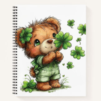 ADORABLE IRISH THEMED TEDDY BEAR NOTITIEBOEK