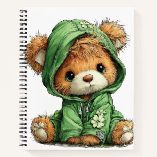ADORABLE IRISH THEMED TEDDY BEAR NOTITIEBOEK