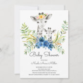 Adorable Jungle Giraffe Baby shower Invitation (Devant)