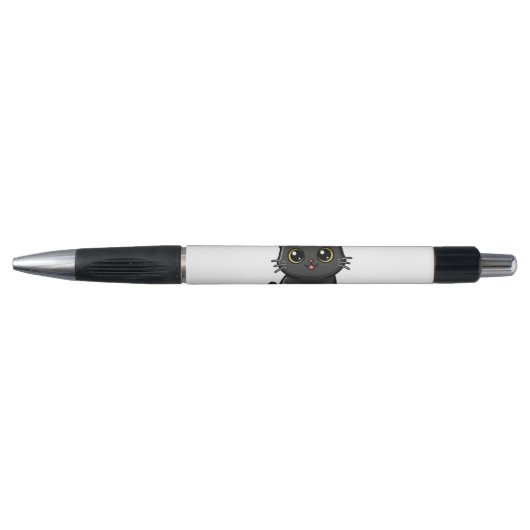 Adorable Kawaii Black Cat Pen (Voorkant)