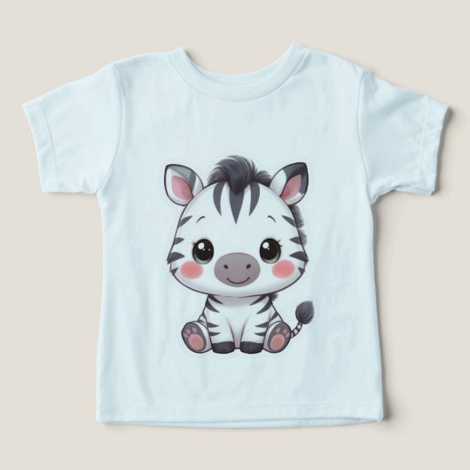 Adorable Kawaii Chibi Zebra (Design Recto)