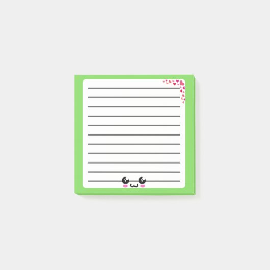 Adorable Kawaii Post-It Note (Devant)