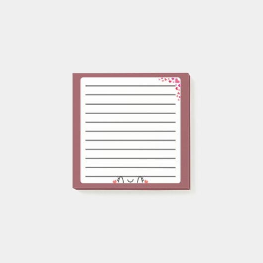 Adorable Kawaii Post-It Note : Délicieux numérique (Devant)