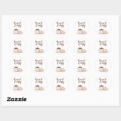 Adorable "Keep it Cozy" Winter Graphic Ronde Sticker (Vel)