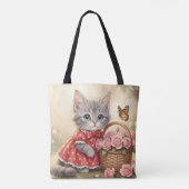 adorable kitten tote bag (Dos)