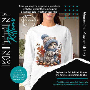 Adorable Knittin' Kittens Sweatshirt féminine