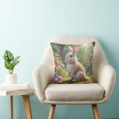 Adorable Lapin Lapin Lance Oreiller (Chaise)