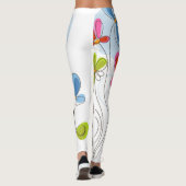 Adorable Leggings à grandes fleurs (Dos)