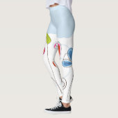 Adorable Leggings à grandes fleurs (Gauche)