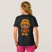 Adorable "Less But Better" Bear  T-shirt (Achterkant volledig)