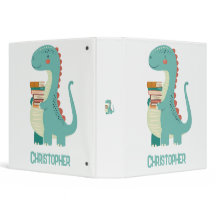 Adorable Louveur De Livre Dinosaure Avec Nom Enfan