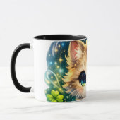 Adorable Magical Cat Mug & Pillow – Cute Fantasy  (Gauche)