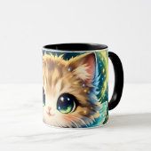 Adorable Magical Cat Mug & Pillow – Cute Fantasy  (Devant droit)