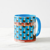 Adorable Mama Llama I Love You Motif Mug (Devant droit)