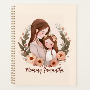 Adorable maman et fille Bond - Cadre Floral