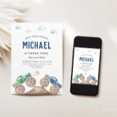 Adorable Monster Truck-Them Invitation